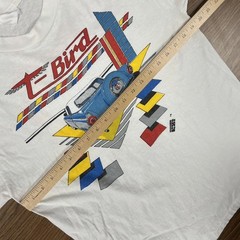 Vintage Men’s Medium Ford T-bird Thunder Long Sleeve Car Tee Shirt 80s 90s
