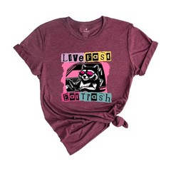 Live Fast Eat Trash Shirt, Trash Panda Funny Tee, Panda Shirt, Meme T-Shirt, Fun