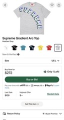 Supreme Gradient Arc Tee Shirt