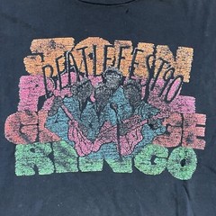Vintage BEATLEFEST 90 / JOHN -PAUL – GEORGE – RINGO Black XL Crew Neck T-Shirt