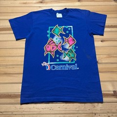 Vintage 90s The Fun Ships Carnival Cruise Fish Single Stitch Shirt Made Medium