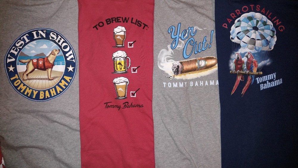 NWT Tommy Bahama Graphic Tee Shirt Crewneck T-Shirt Men’s S, M, L, XL, XXL, XXXL