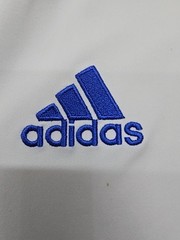 Adidas Men White Striped Climate T-Shirt Size M Regular Crew Neck Logo