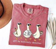 Comfort Colors Test Day Goose Shirt, You Got This Teacher Tee, Off To Actively