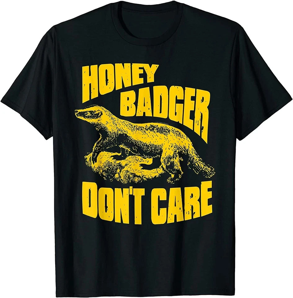 Honey Badger Don’t Care Funny T-Shirt S-5XL