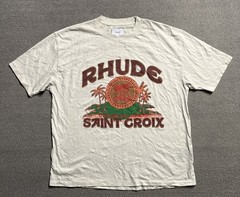 Rhude Saint Croix T Shirt Medium Cream Virgin Islands Tee