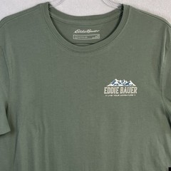 Eddie Bauer Mt. Rainier Graphic T-Shirt Men’s Size M Green Short Sleeve NWT