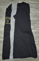 Lot Of 3 Mens Tee Shirts Various Brands One Pittsburgh Steelers All Sz 2XL AK16