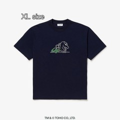LACOSTE x GODZILLA 2.0 T-Shirt Size 6 XL Navy Japan Limited Godzilla Head