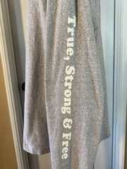 Roots Canada True Strong Free Long Sleeve Shirt Adult Large Gray XL