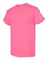 Gildan High Visibility T-Shirts, Safety Yellow Green Orange Pink, Men S-5XL ANSI
