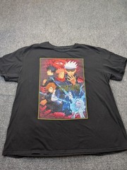 Jujutsu Kaisen Shirt Mens 2XL Black Anime Yuji Gojo Graphic Tee Crunchyroll
