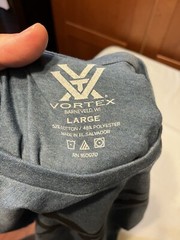 Vortex Optics Logo Men’s SS T-Shirt Blue Teal Cotton Poly – Athletic Cut – NWT