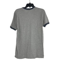 Hurley Mens Gray Ringer T-Shirt One and Only Short Sleeve Casual Top