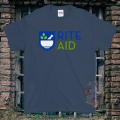 Black/White/Gray/Navy T-Shirt Rite Aid Pharmacy Made In USA Size S to 5XL