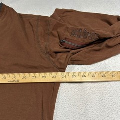 Kuhl Kommando Shirt Mens XL Brown Organic Cotton Long Sleeve Wildfibre