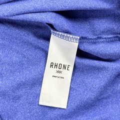 Rhone Reign Long Sleeve Shirt Men XL Blue Heather Synthetic Performance 100307