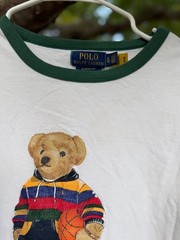 Polo Ralph Lauren Classic Fit Basketball Polo Bear Graphic Ringer T-Shirt