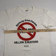 VTG 80s Kentucky Fried Chicken KFC Million Dollar Busters T-Shirt Large (Fits M)