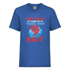 Fishing Good Things Bait Fish Humour Novelty T Shirt Various Colours And Sizes
