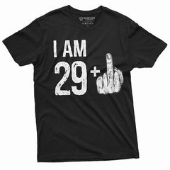 Men’s 30th Birthday celebration T-shirt 29 middle finger offensive humor shirt