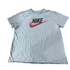 NIKE Gray and Red X-Large Men’s T-shirt