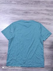Lands End Shirt Adult Large Green 4-Way Stretch Classic Fit T-Shirt Tee Mens