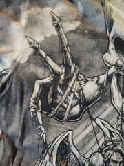 vintage XL Affliction Puppet Master t-shirt skeleton god and devil.
