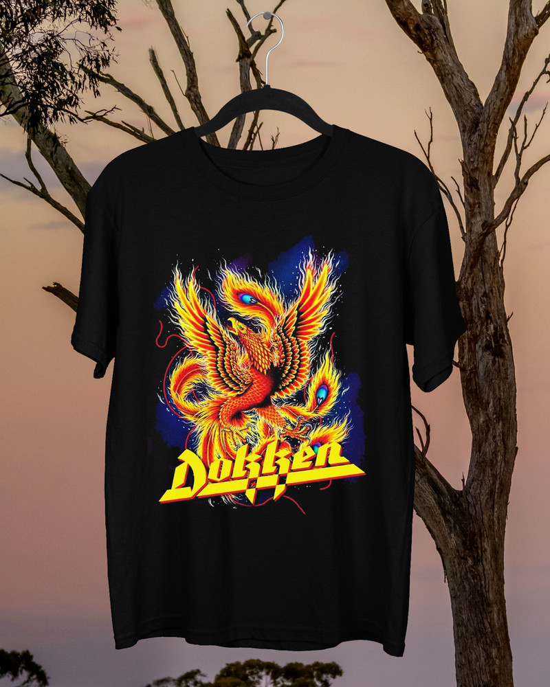 NEW George Lynch- DOKKEN Band Black All Size S-5XL Tee Shirt
