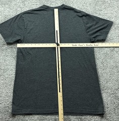 Origin Shirt Mens L Gray Tagless Cotton Blend Maine Crewneck Logo Made In USA