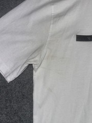 Prada T-Shirt Mens Medium White Crew Neck Short Sleeve Cotton Designer