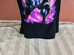 Mens Marvel Black Purple Pink Neon Venom Graphic Print T-Shirt Size L