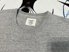 Mens Buck Mason Field Spec Cotton Heavy Tee T-Shirt Gray 2XL Mint!