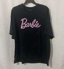 Barbie Mens Short Sleeve Black Crewneck Logo Graphic T- shirt Size 3XL (54-56)