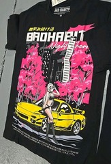 Bad Habits Racing Anime Graphic T-Shirt Lot 4pc SZ Small (S1C)