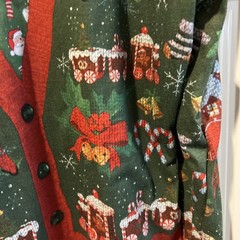 (#141) Holiday Illusion Men’s Tee Santa Tie Faux Real Photolistic Apparel Large