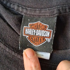 Harley Davidson Pat Rogers Speedway Tshirt Sz XL Black -3 Harley Cycles Graphic