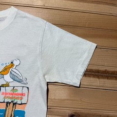 Vintage 80s Bahamas Swimming Don’t Worry Be Happy Alligator Shark T-Shirt Medium