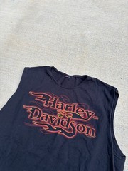 Vintage 2007 Harley-Davidson Men’s Black Sleeveless Graphic Tank Top