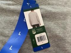 Orvis Mens Crewneck Gray Marled Long Sleeve Shirt – Size L