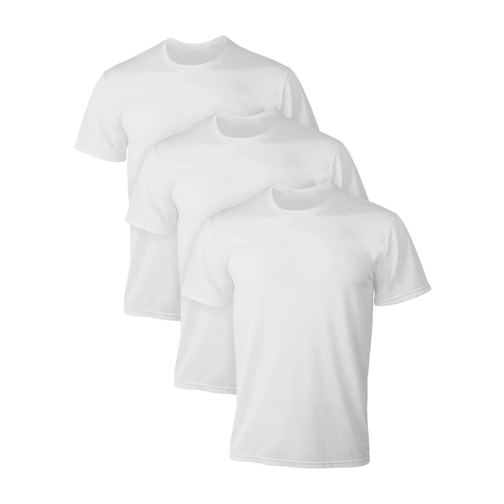 Hanes Men’s X-Temp Comfort Cool Crewneck Undershirt (3 Pack)
