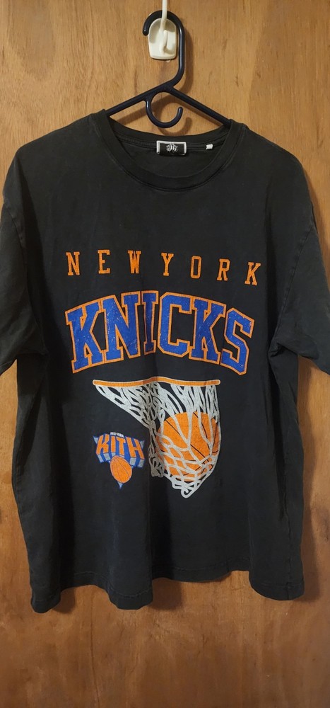 Kith New York Knicks Basketball Vintage Black Tee Size XL