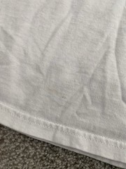 1up mushroom shirt mario promo from 2004 with visible stains as shown