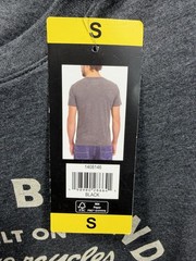Lucky Brand Men’s T shirt Small Black Logo Cotton polyester rayon new with tag
