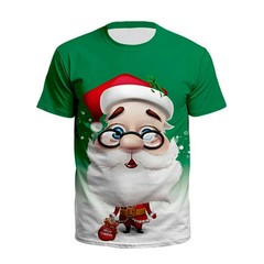 NEW Merry Christmas 3D Santa Shirt FUll size S-5XL HS214
