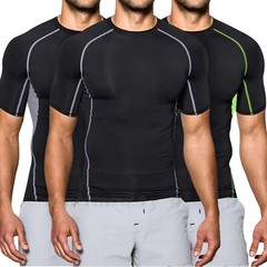 1-2Pack Men’s Sports Compression Top Long Sleeve Quick Dry Running Sport T-shirt