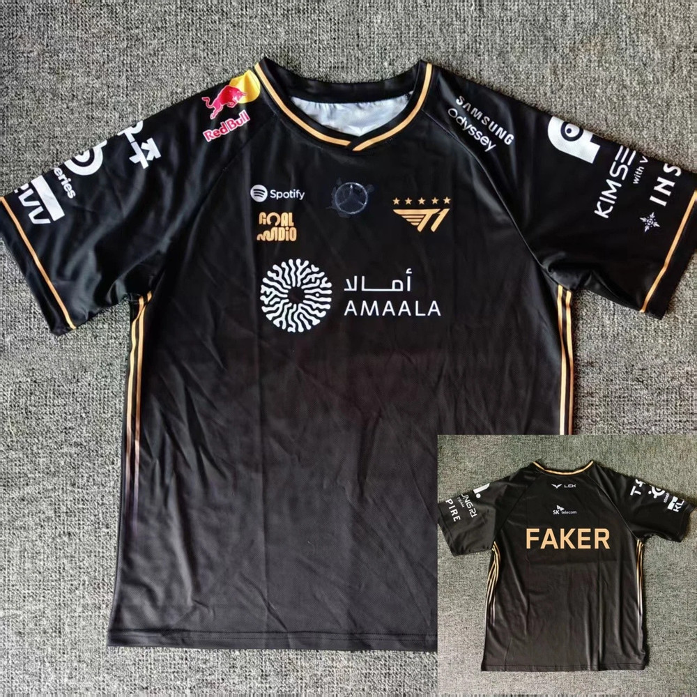 Faker (Others as well) T1 2025 Team T1 Uniform Jersey S15 Shirt For Fan TD1299