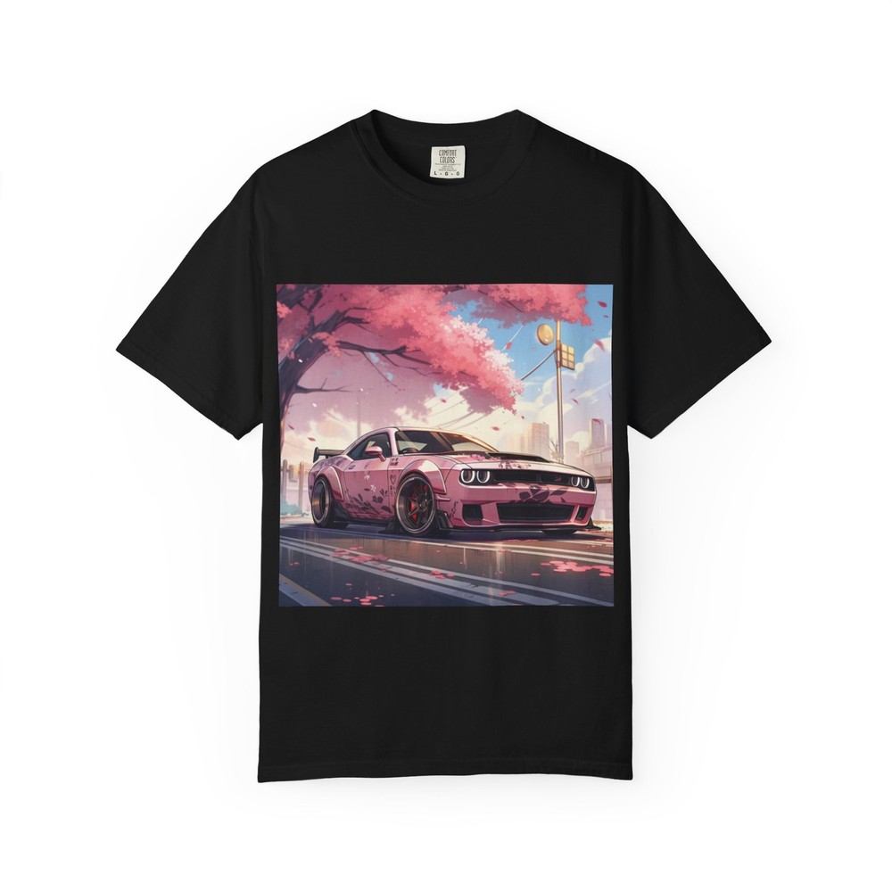 Cherry Blossom Muscle Car T-shirt | Sakura JDM Artwork