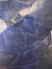Adidas Creator LS Royal Blue T-Shirt Men’s Size M White Logo New