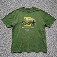 National Geographic Rhino Whats Your Point T Shirt Unisex